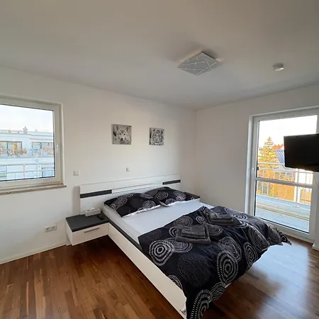 شقة Modernes Serviced - Penthouse View *