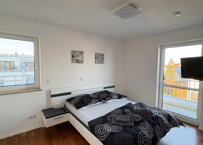 דירה Modernes Serviced - Penthouse View *
